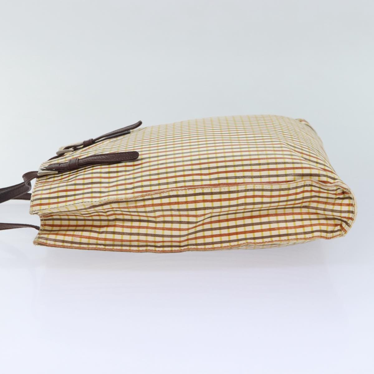 Luxury Prada Tote Bag Leather Yellow Silver bs18095