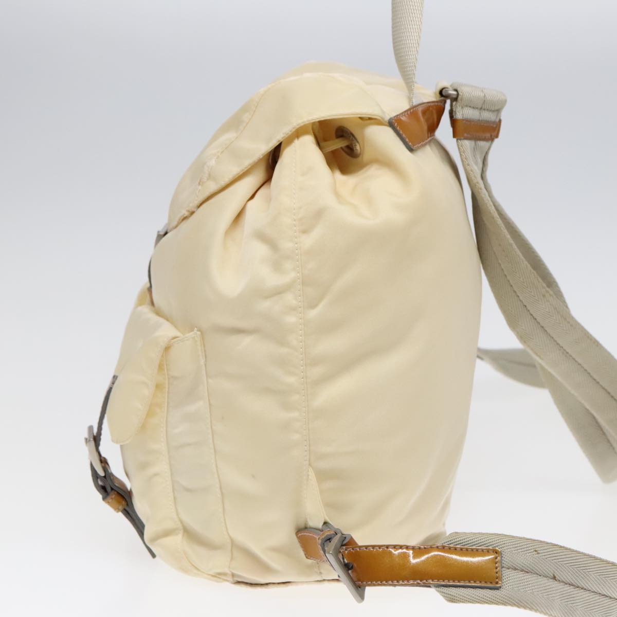 Luxury Prada Backpack Nylon Beige bs18141