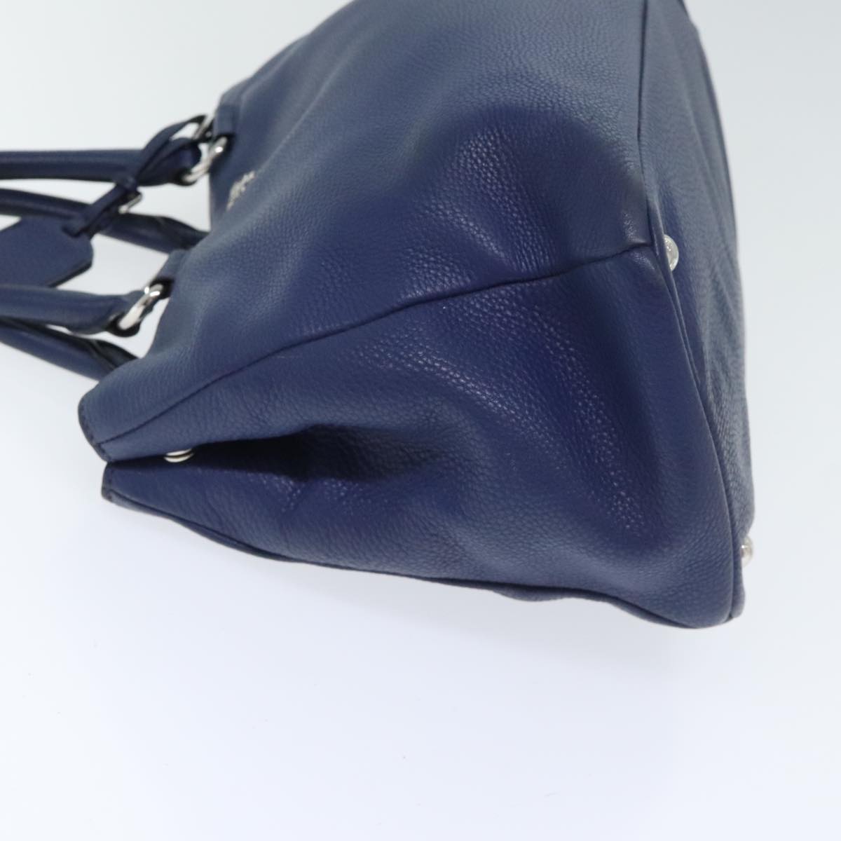 Luxury Prada Hand Bag Leather 2way Navy bs18200