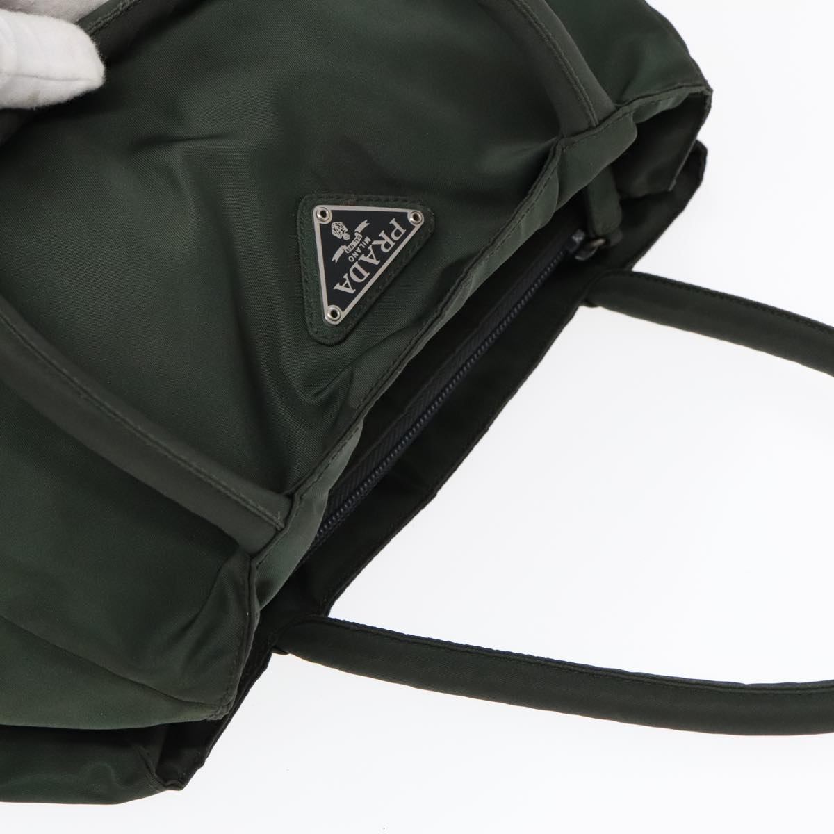 Luxury Prada Hand Bag Nylon Khaki bs18207