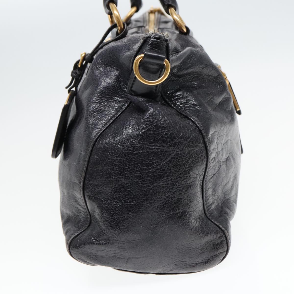 Luxury Prada Hand Bag Leather 2way Black bs18291