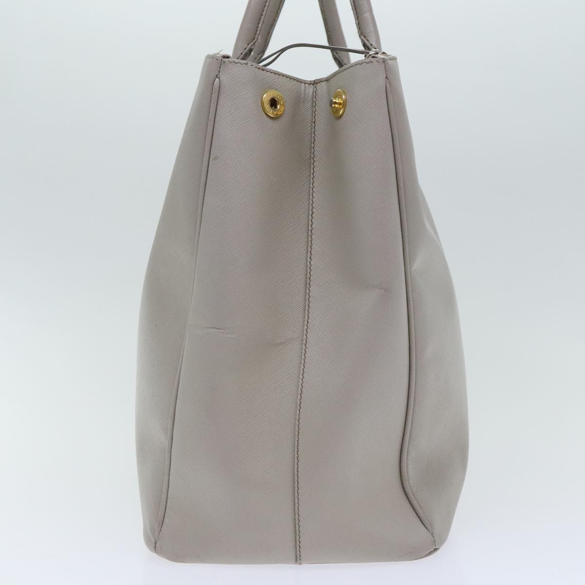 Luxury Prada Galleria Hand Bag Safiano leather Gray Gold bs18424