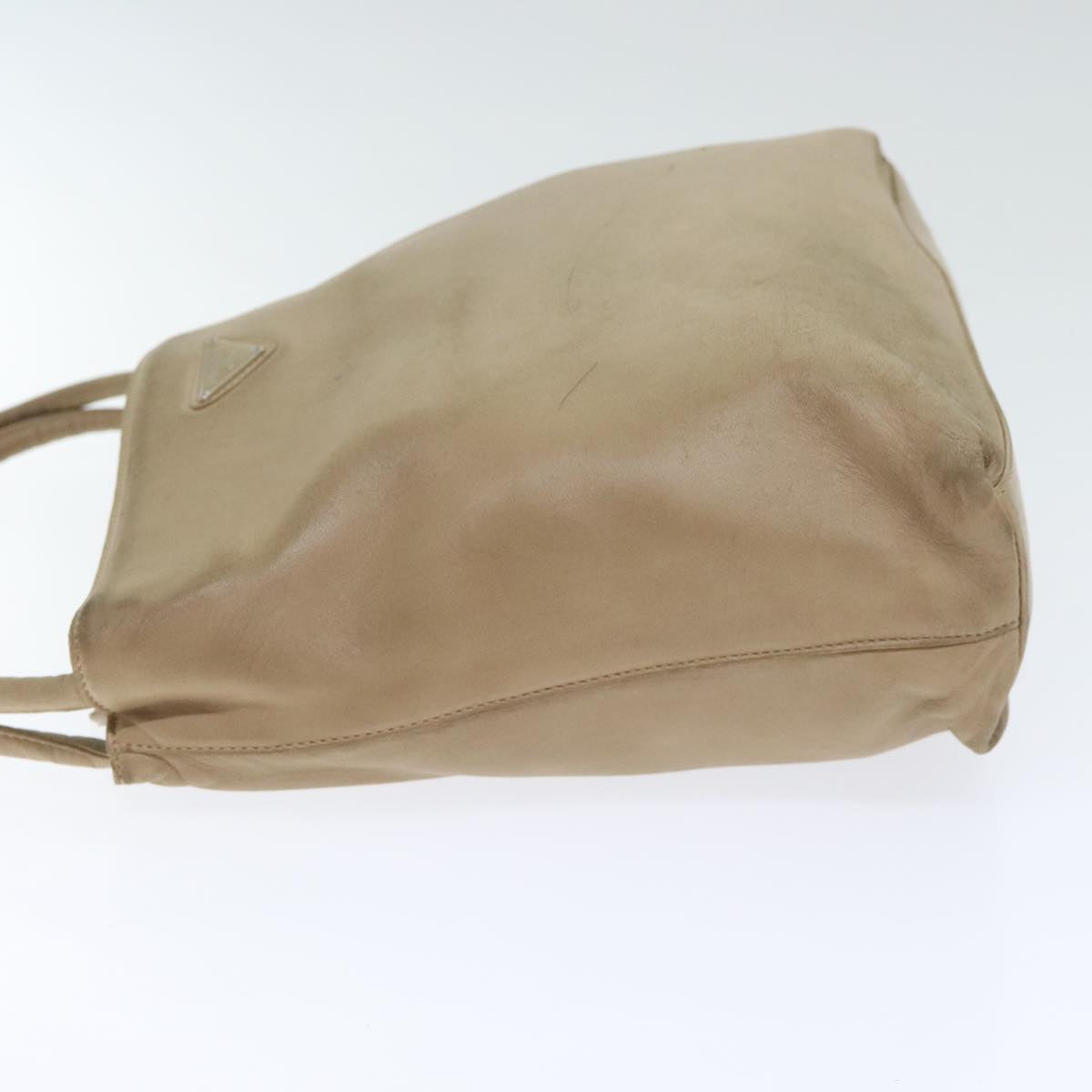Luxury Prada Shoulder Bag Leather Beige bs18430