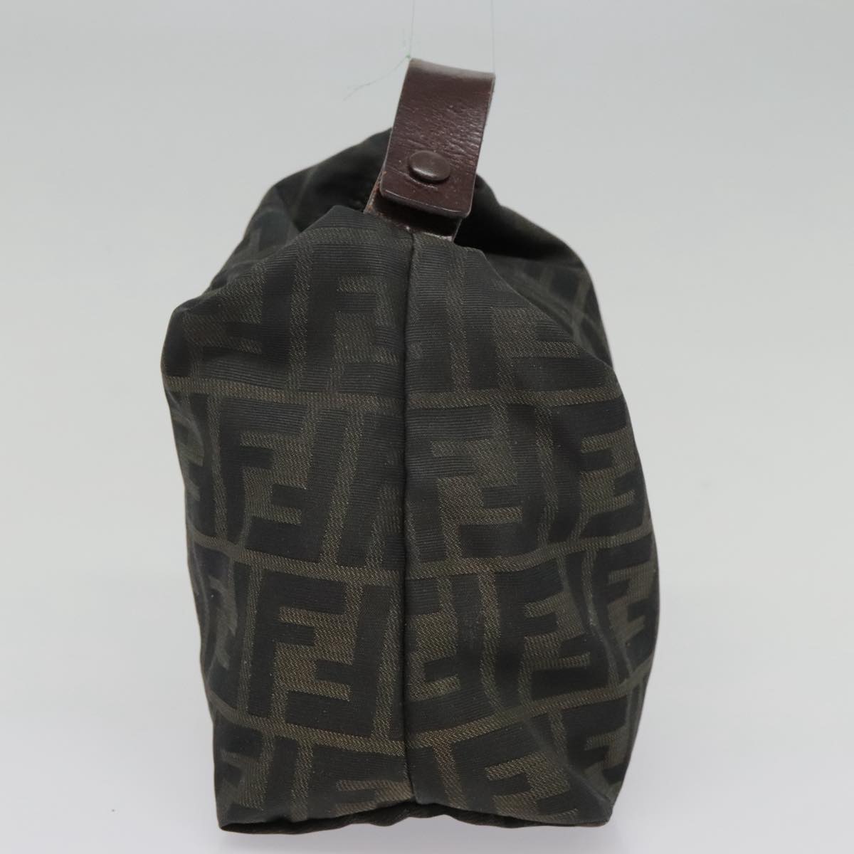 Luxury Fendi Zucca Canvas Hand Bag Brown Blackbs18438