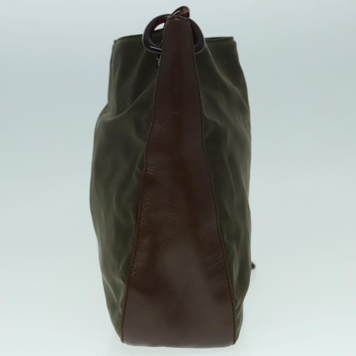 Luxury Prada Shoulder Bag Nylon Plastic Khaki bs18500