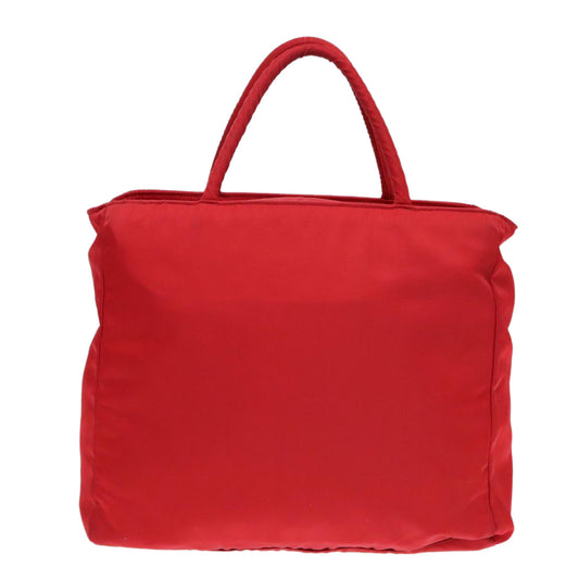 Luxury Prada Hand Bag Nylon Red Silver bs18600