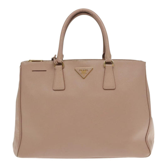 Luxury Prada Galleria Hand Bag Safiano leather Pink Gold bs18675