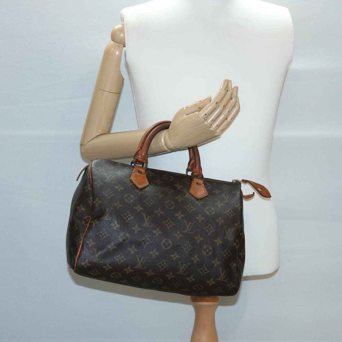 LOUIS VUITTON Monogram Speedy 30 Hand Bag M41526 LV bs1874