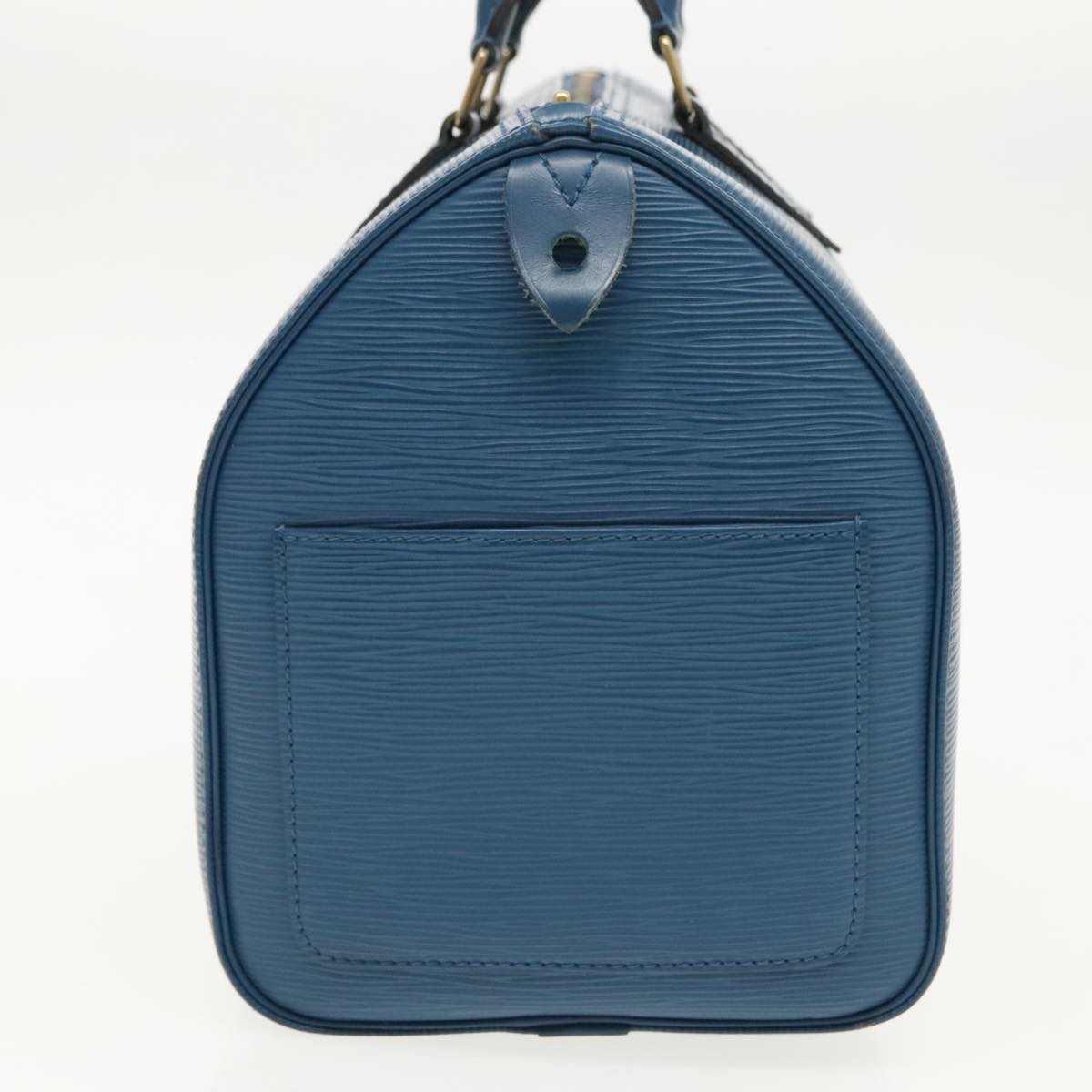 LOUIS VUITTON Epi Speedy 30 Hand Bag Toledo Blue M43005 LV bs18973