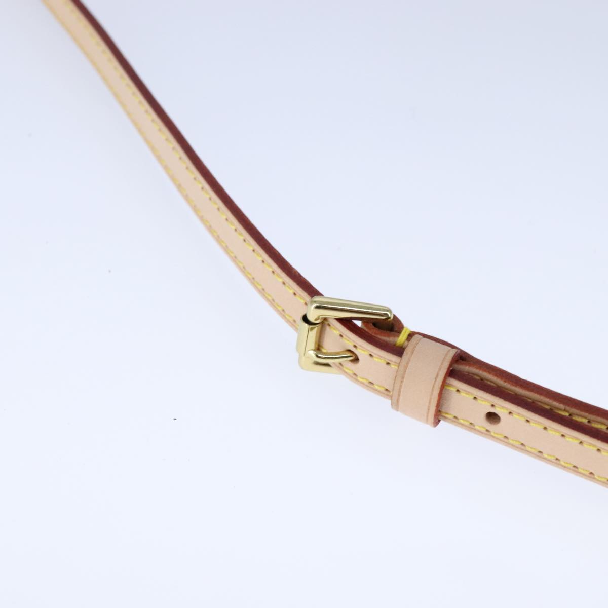 LOUIS VUITTON Adjustable Shoulder Strap Leather 36.6""-46.1"" Beige bs21111