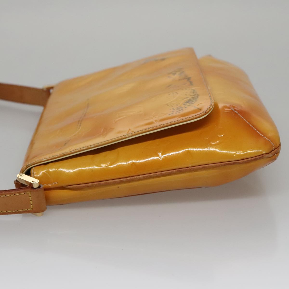 LOUIS VUITTON Monogram Vernis Thompson Street Bag Yellow M91071 LV bs21218