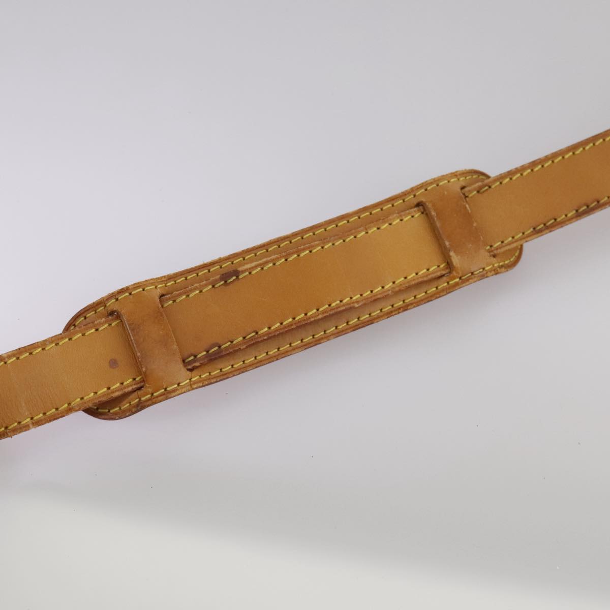 LOUIS VUITTON Adjustable Shoulder Strap Leather 35""-42.5"" Beige bs21350