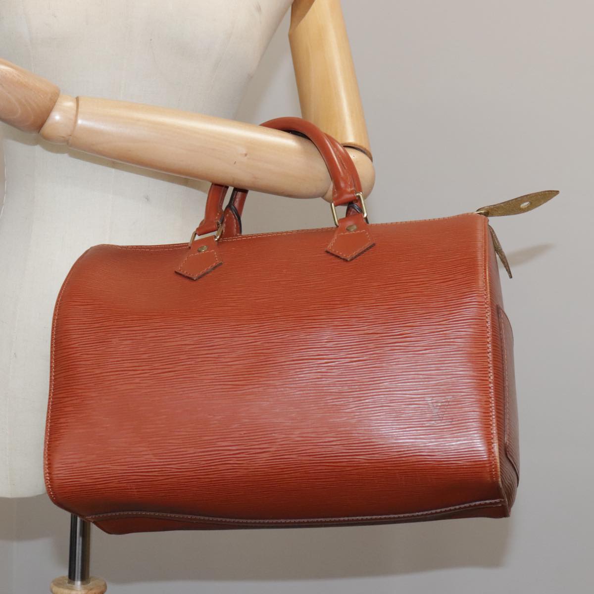 LOUIS VUITTON Epi Speedy 30 Hand Bag Brown M43003 LV bs21405