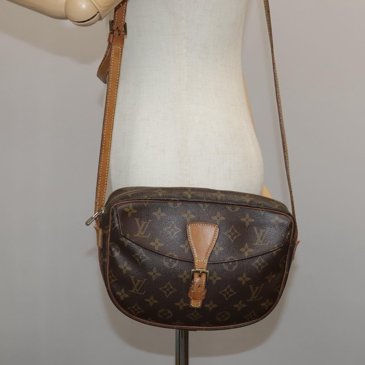 LOUIS VUITTON Monogram Jeune Fille MM Shoulder Bag M51226 LV bs21687
