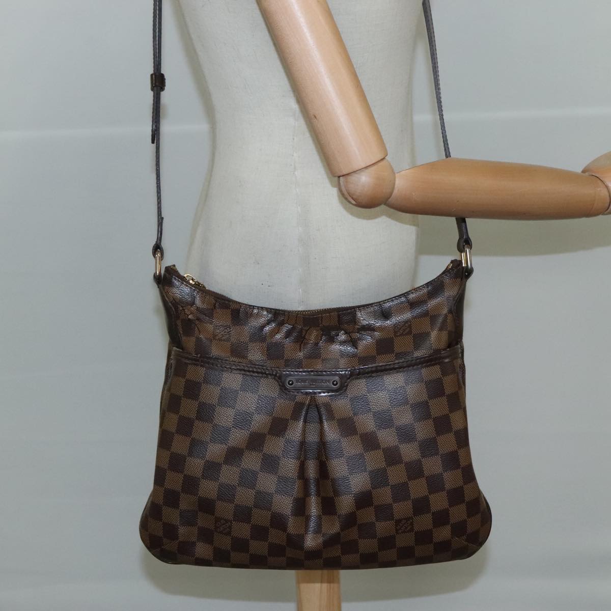 LOUIS VUITTON Damier Ebene Bloomsbury PM Shoulder Bag N42251 LV bs21702