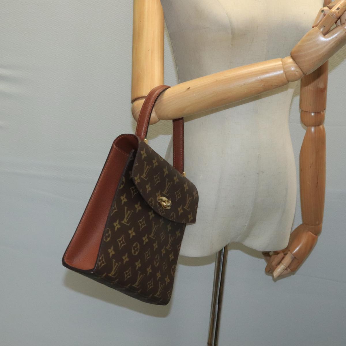 LOUIS VUITTON Monogram Malesherbes Hand Bag M51379 LV bs21737
