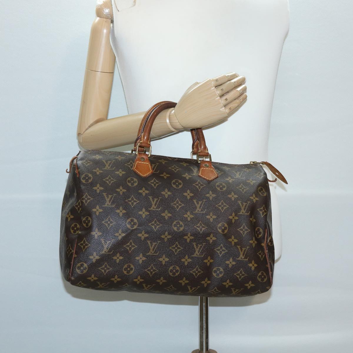 LOUIS VUITTON Monogram Speedy 35 Hand Bag M41524 LV bs2732