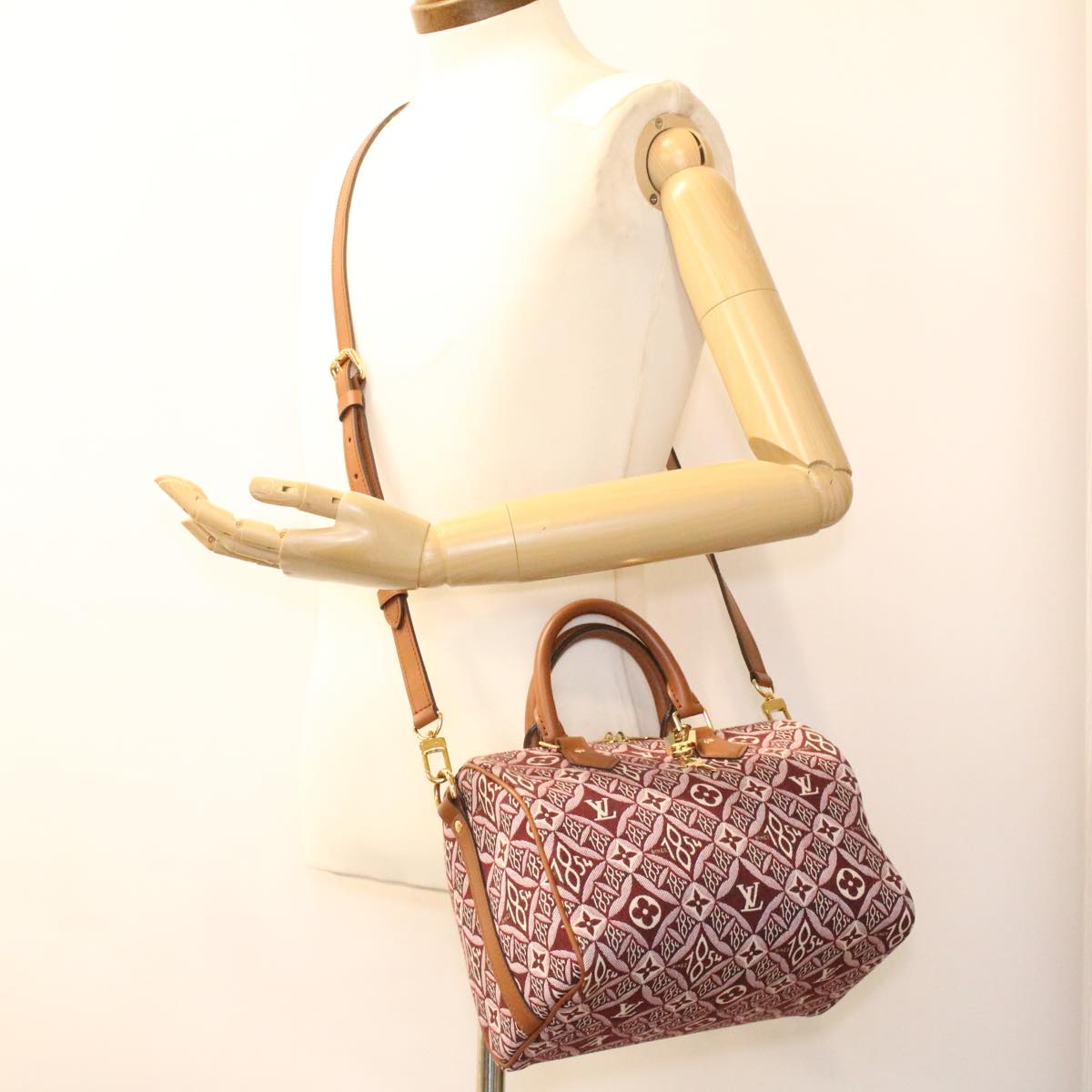 LOUIS VUITTON Jaguar Bandouliere 25 Hand Bag Since 1854 Bordeaux M57231 bs3638A