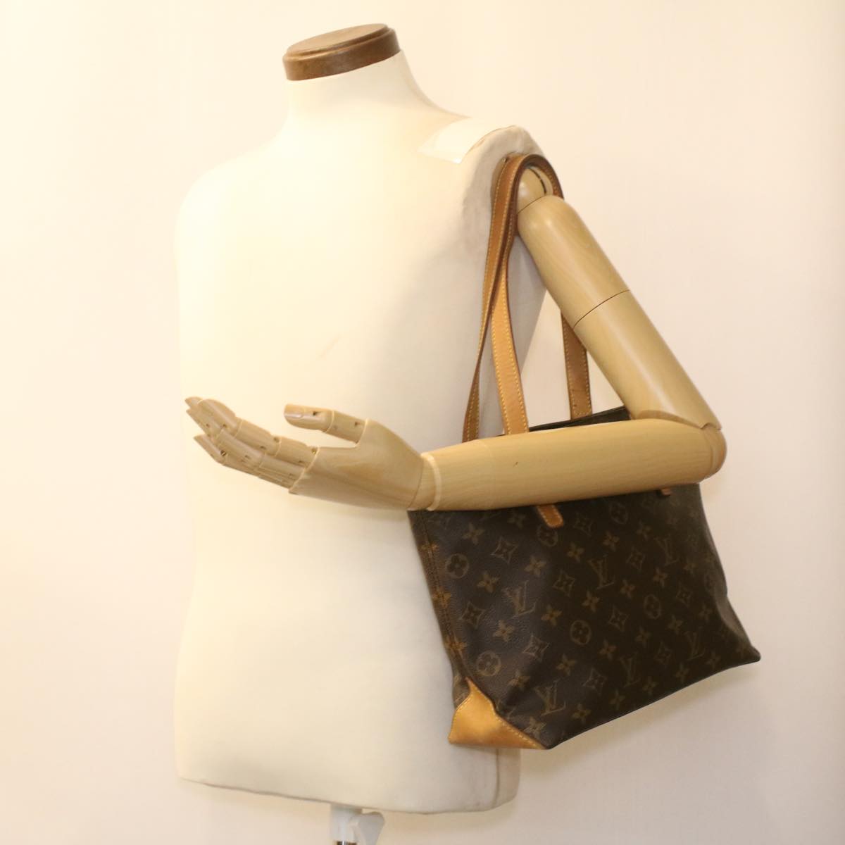 LOUIS VUITTON Monogram Cabas Piano Tote Bag M51148 LV bs3983