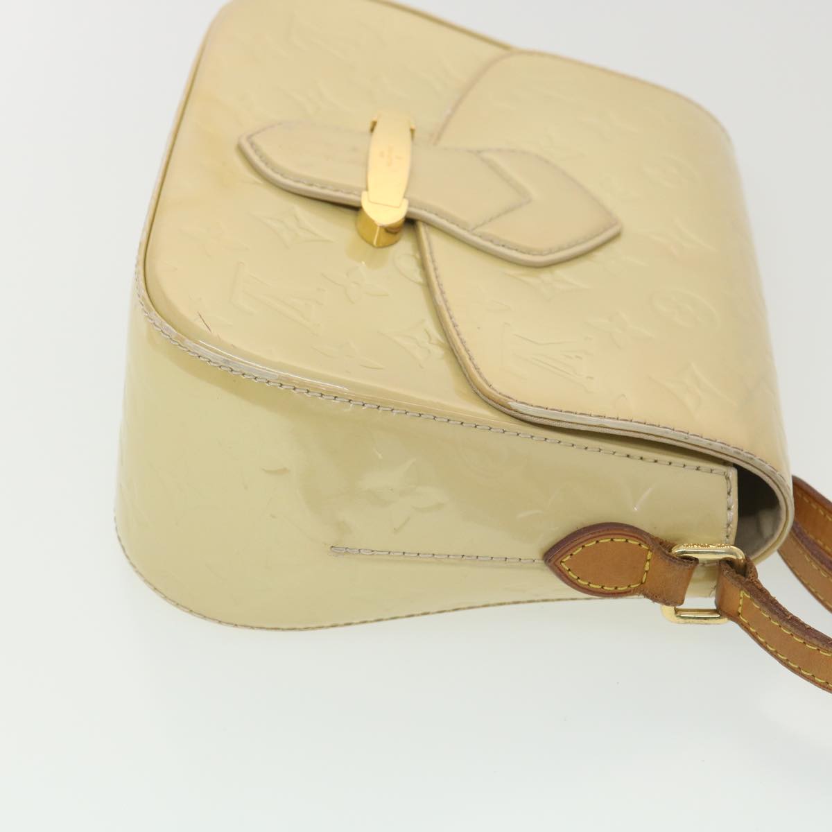 LOUIS VUITTON Vernis Bell Flower GM Shoulder Bag Broncorail M91706 bs4448
