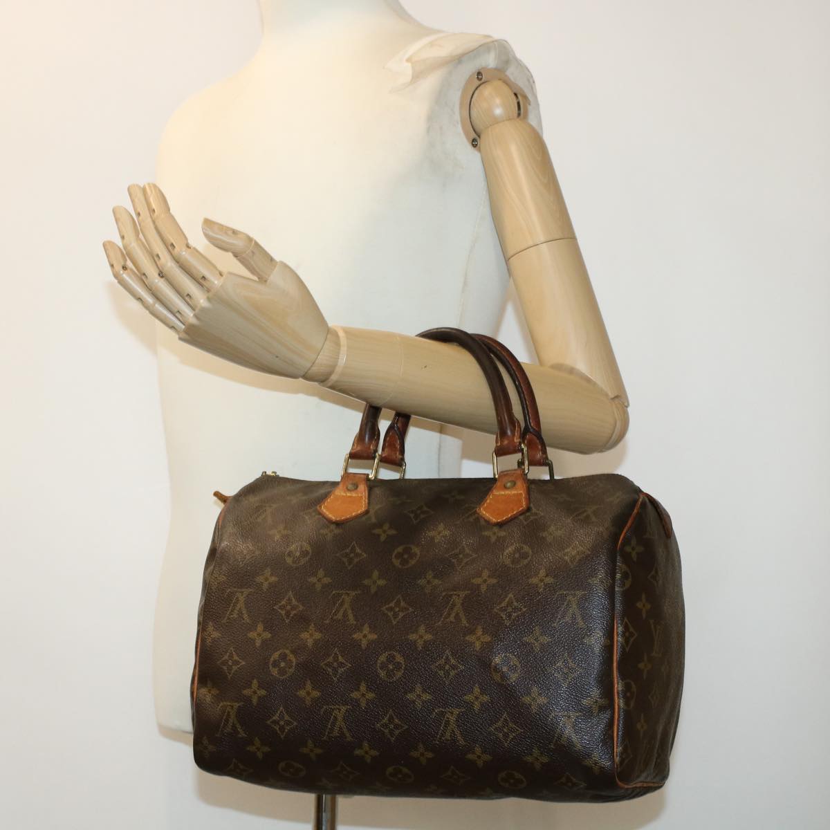 LOUIS VUITTON Monogram Speedy 30 Hand Bag M41526 LV bs6001