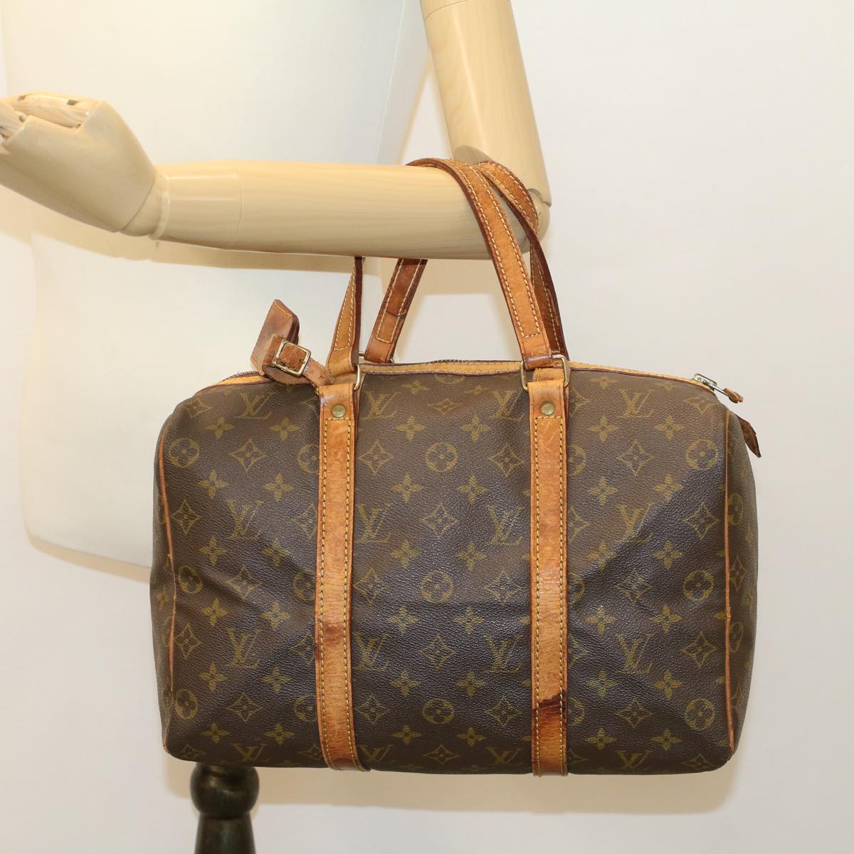 LOUIS VUITTON Monogram Sac Souple 35 Boston Bag M41626 LV bs6085