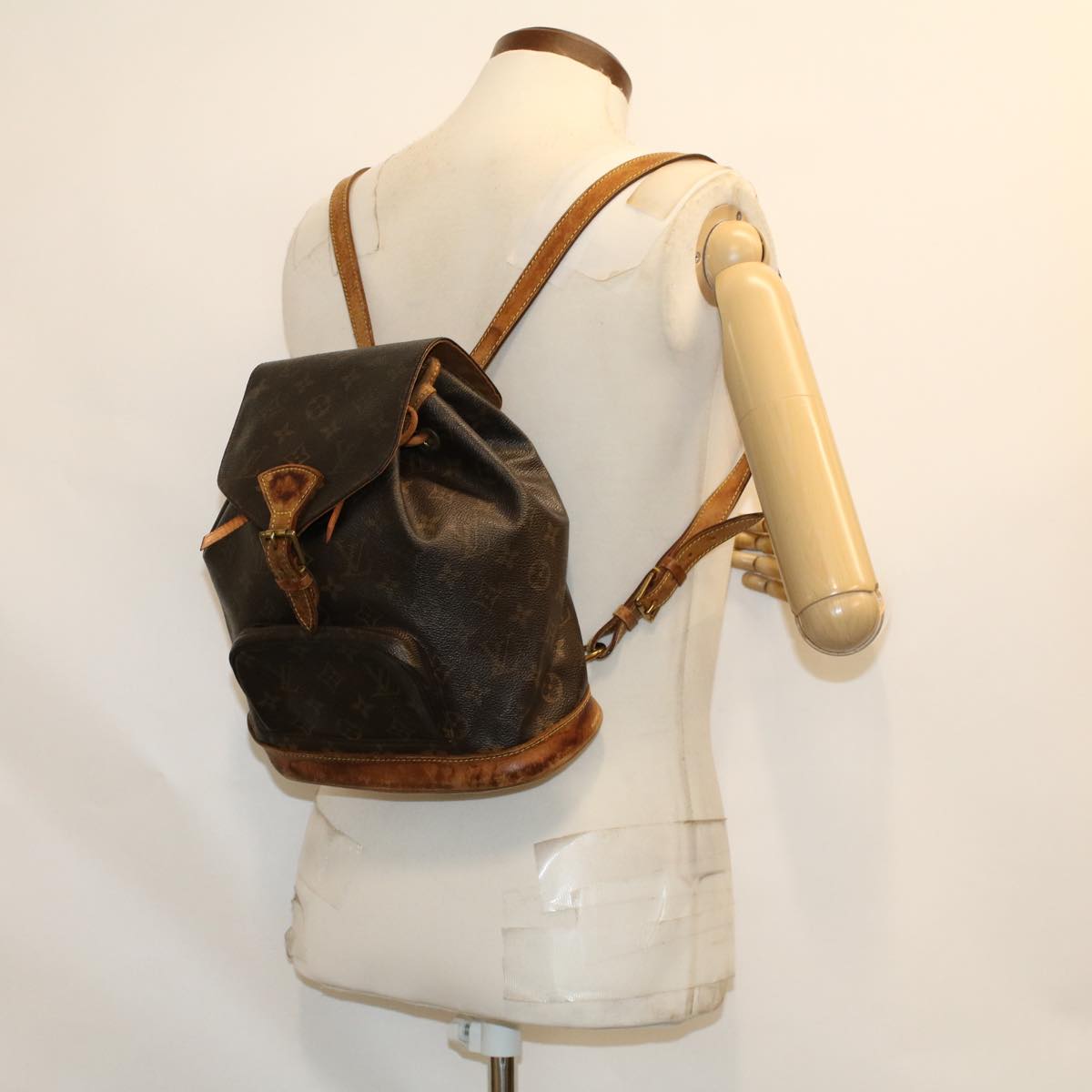 LOUIS VUITTON Monogram Montsouris MM Backpack M51136 LV bs6225