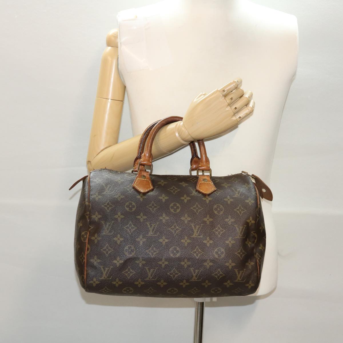 LOUIS VUITTON Monogram Speedy 30 Hand Bag M41526 LV bs6537