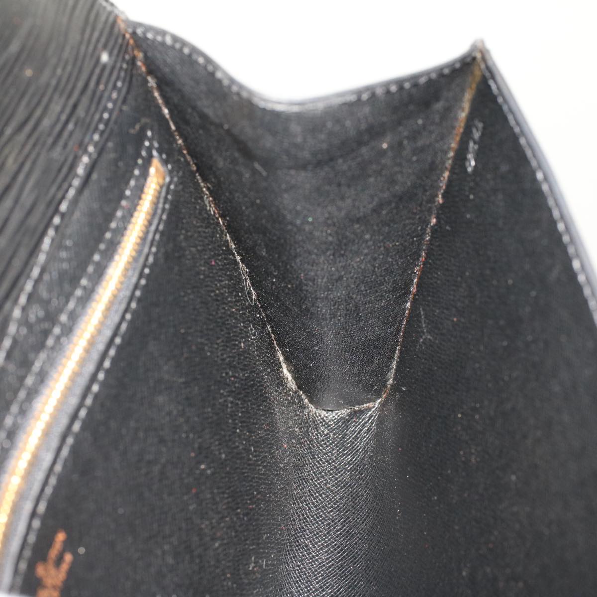 LOUIS VUITTON Epi Art Deco Clutch Bag Black M52632 LV bs6581