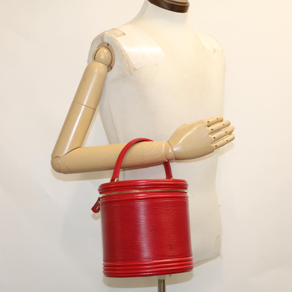 LOUIS VUITTON Epi Cannes Hand Bag Red M48037 LV bs6588