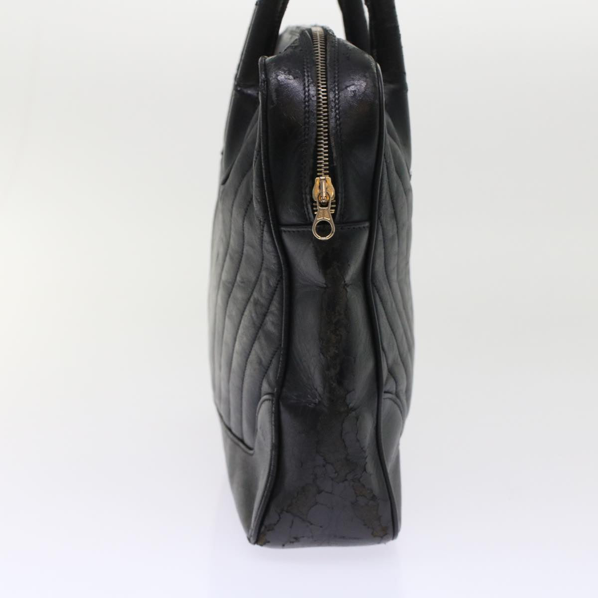 Luxury Chanel V Stitch Hand Bag Leather Black CC bs7027