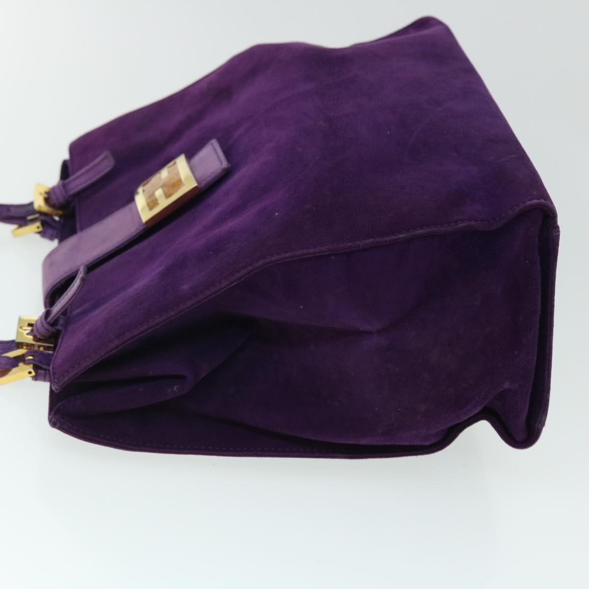 Luxury FendiShoulder Bag Suede Purplebs8035