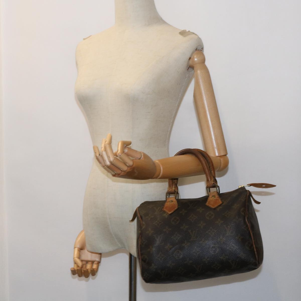LOUIS VUITTON Monogram Speedy 25 Hand Bag M41528 LV bs8330