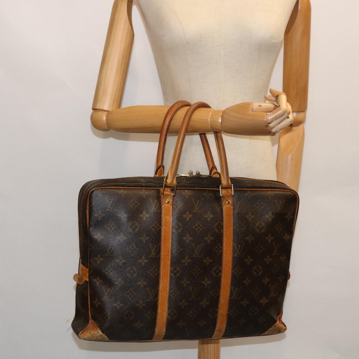 LOUIS VUITTON Monogram Porte Documents Voyage Business Bag M52005 LV bs8380