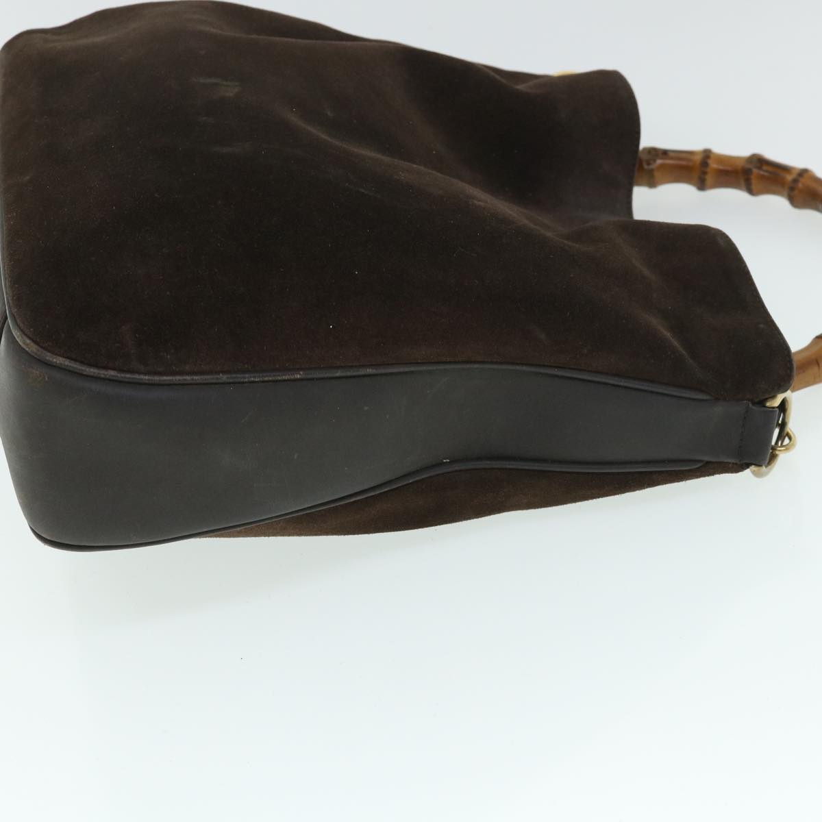 Luxury Gucci Bamboo Shoulder Bag Leather 2way Brown 001 3444 1577 bs8481