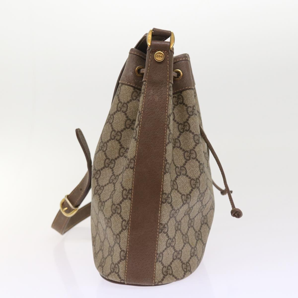 Luxury Gucci GG Canvas Shoulder Bag PVC Leather Beige 001 115 6179 4023 bs8584