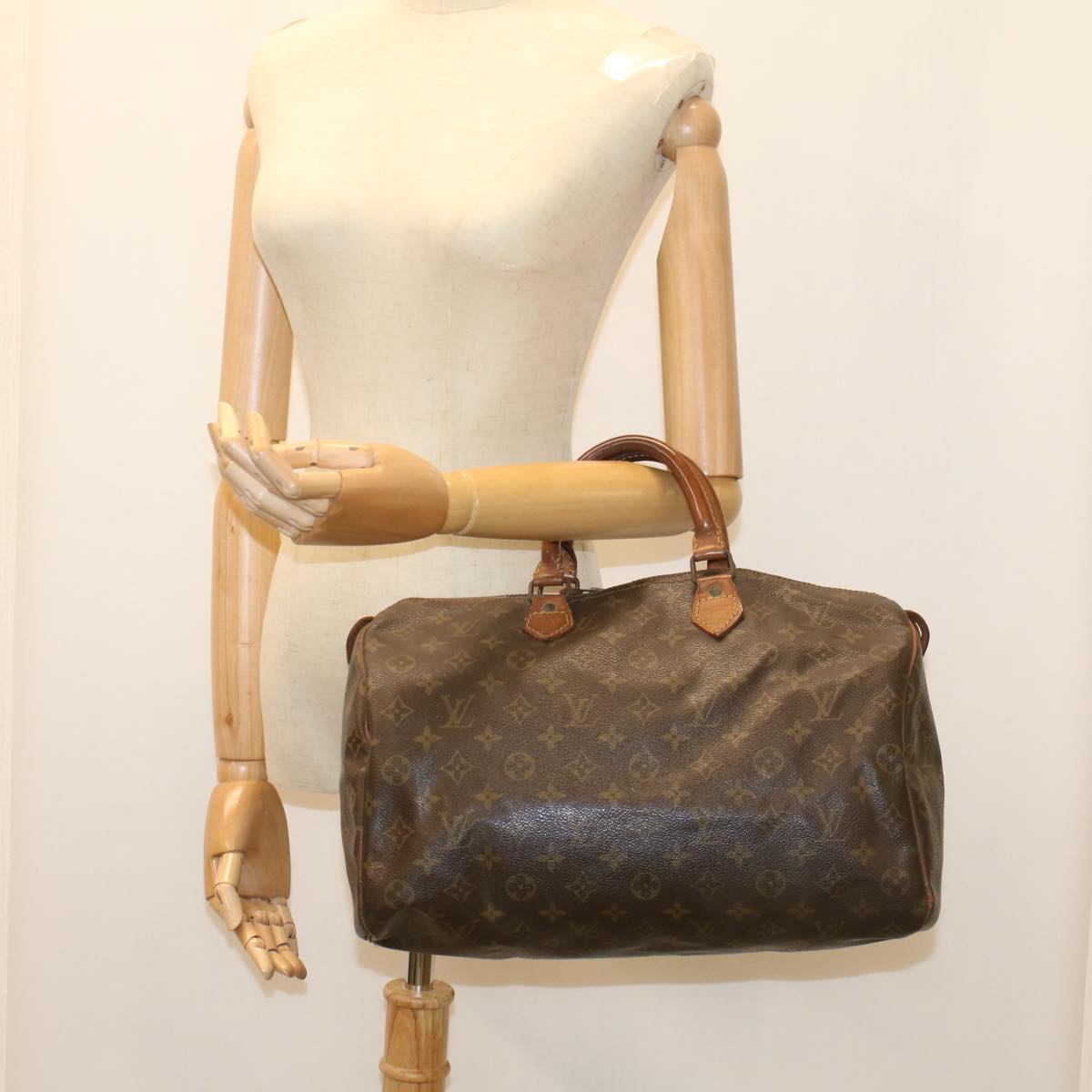 LOUIS VUITTON Monogram Speedy 35 Hand Bag M41524 LV bs8700