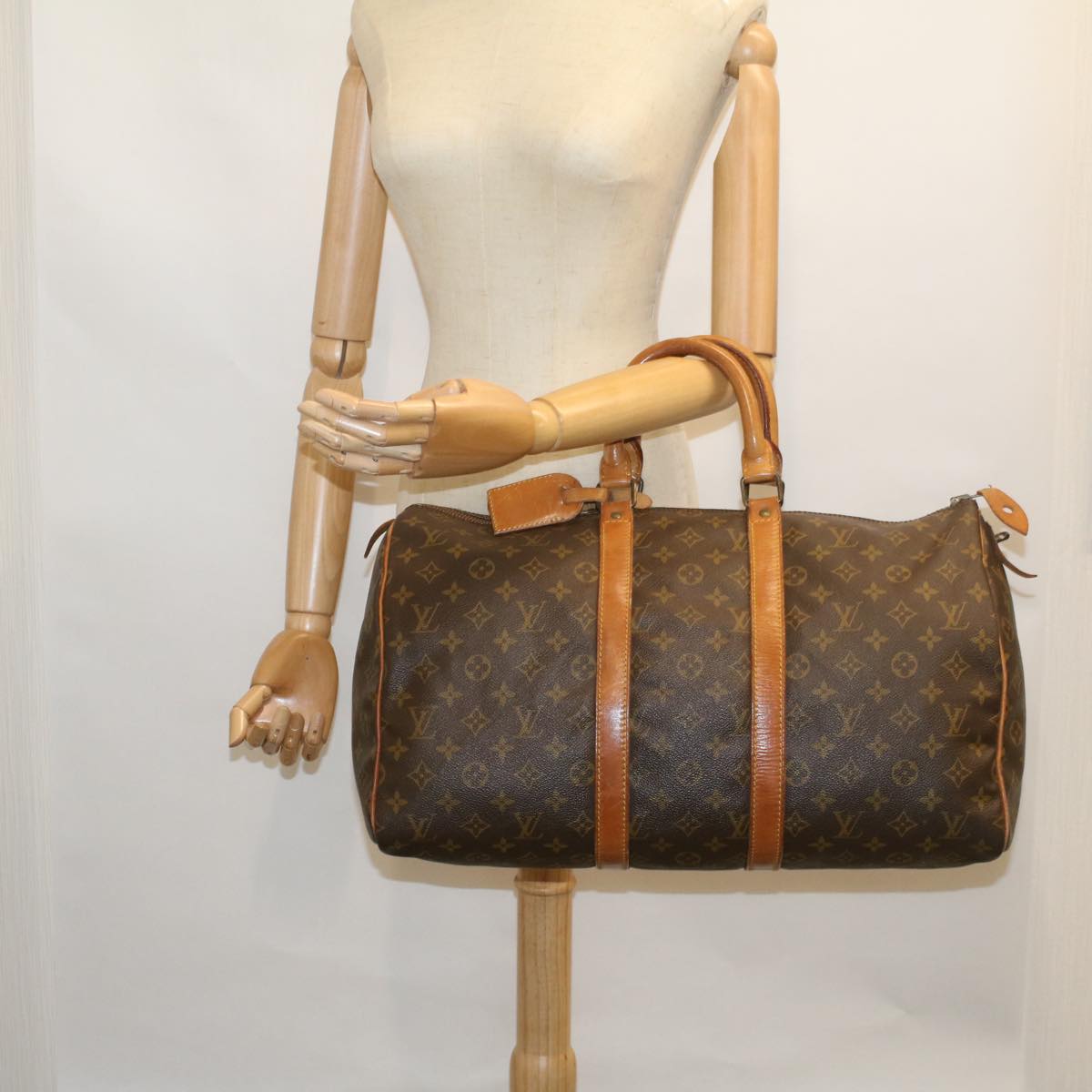 LOUIS VUITTON Monogram Keepall 45 Boston Bag Vintage M41428 LV bs9036