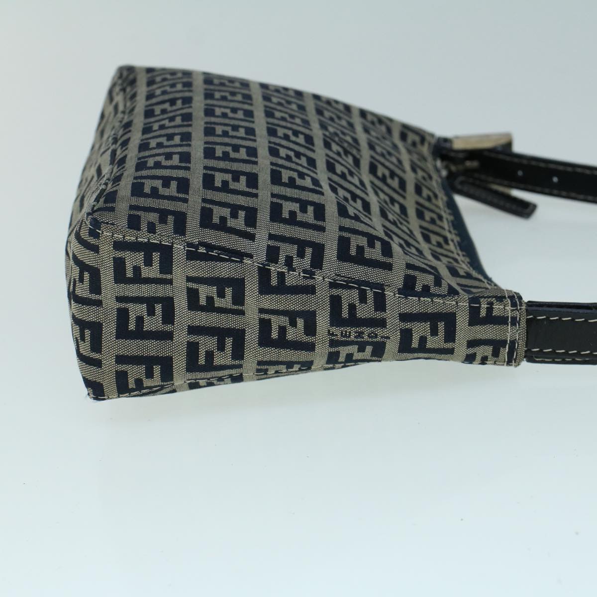 Luxury FendiZucchino Canvas Shoulder Bag Navybs9131