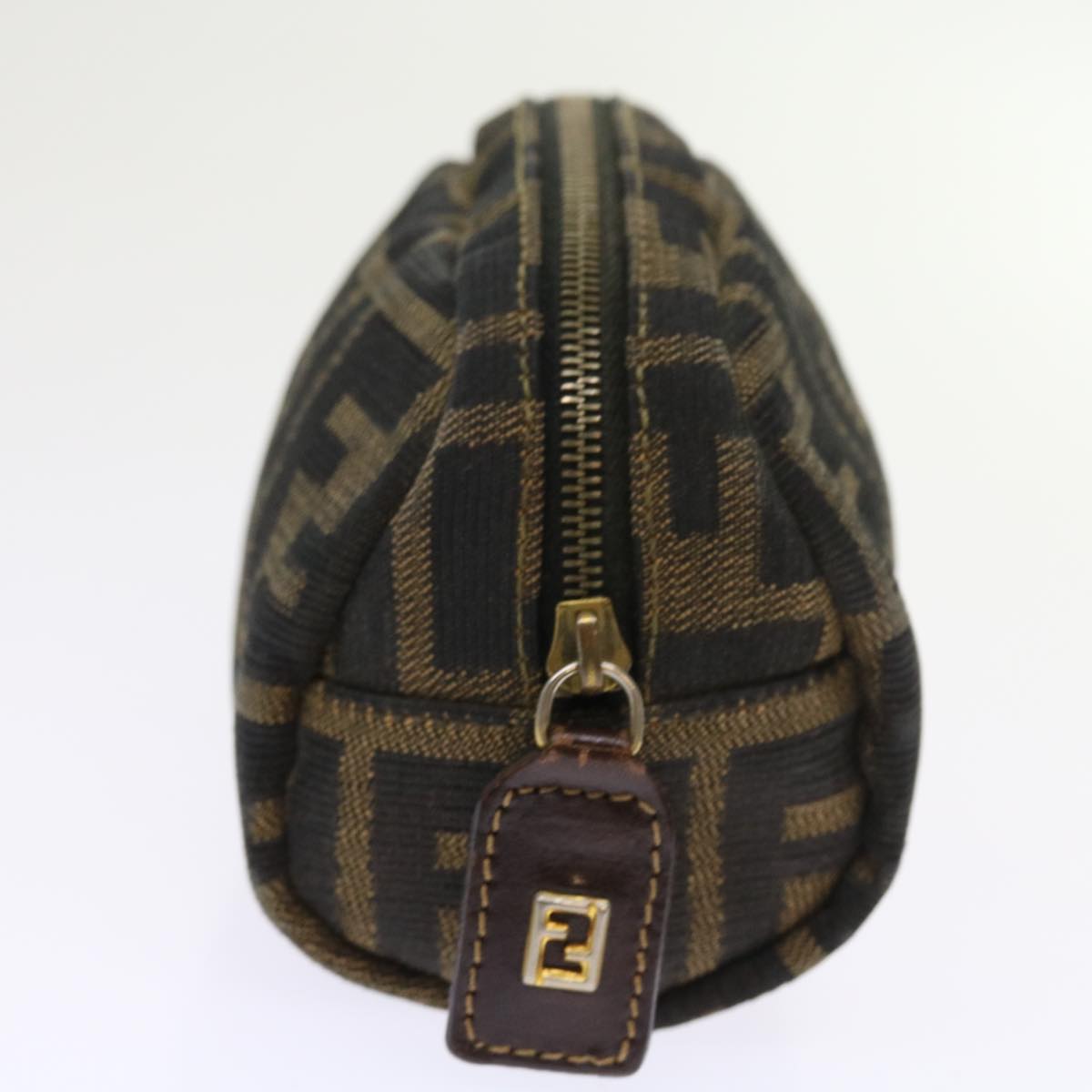 Luxury FendiZucca Canvas Pouch Black Brownbs9279