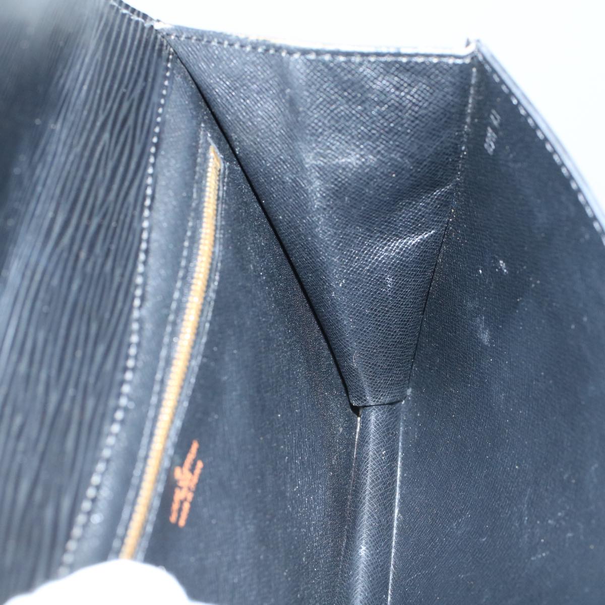LOUIS VUITTON Epi Montaigne 23 Clutch Bag Black M52662 LV bs9285