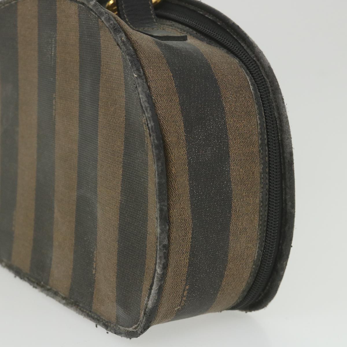 Luxury FendiPecan Canvas Hand Bag Black Brown 2241 30939 078bs9842