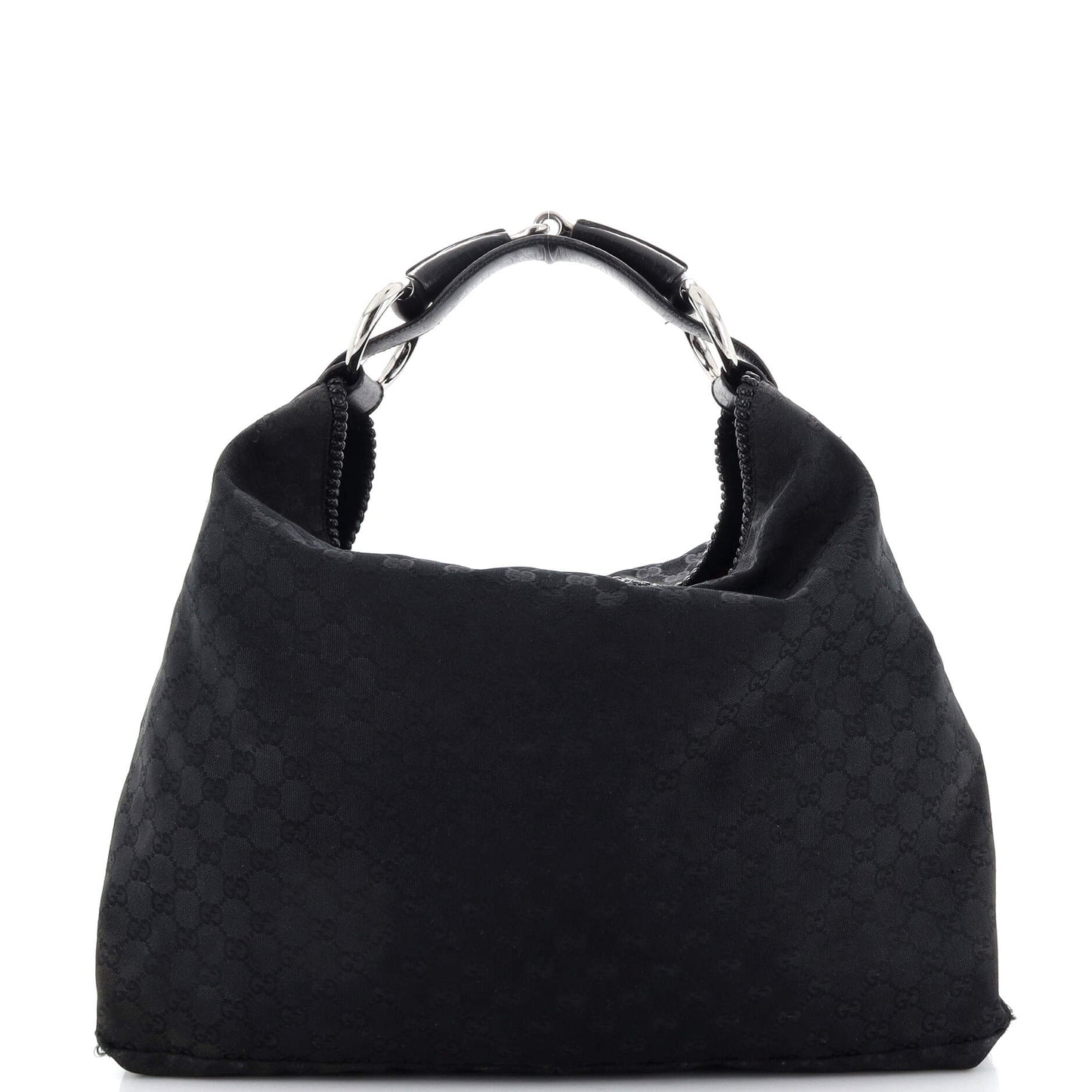 Luxury Gucci Trending 2025 Horsebit Hobo GG Canvas Large