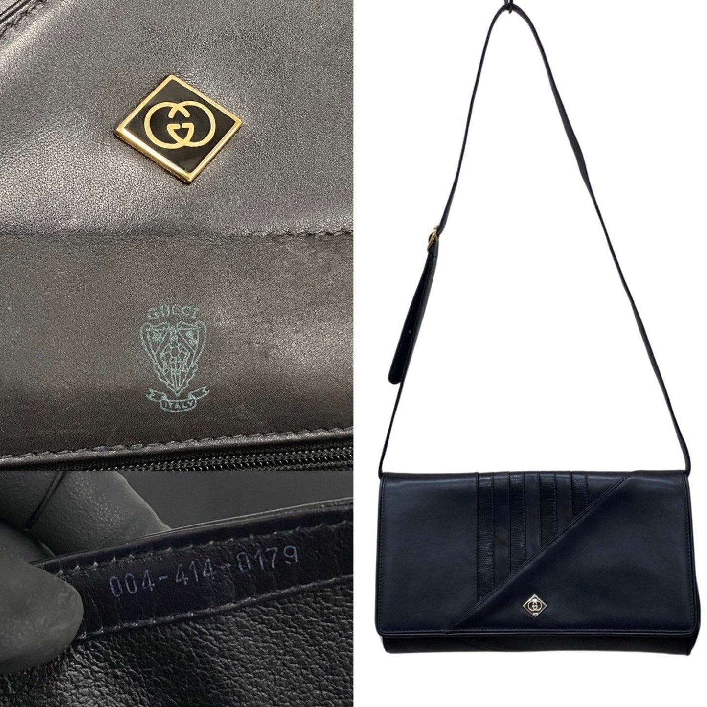 Gucci Interlocking G Leather Clutch Bag ()