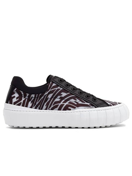 Luxury Fendi FF Logo Low Top Sneakers