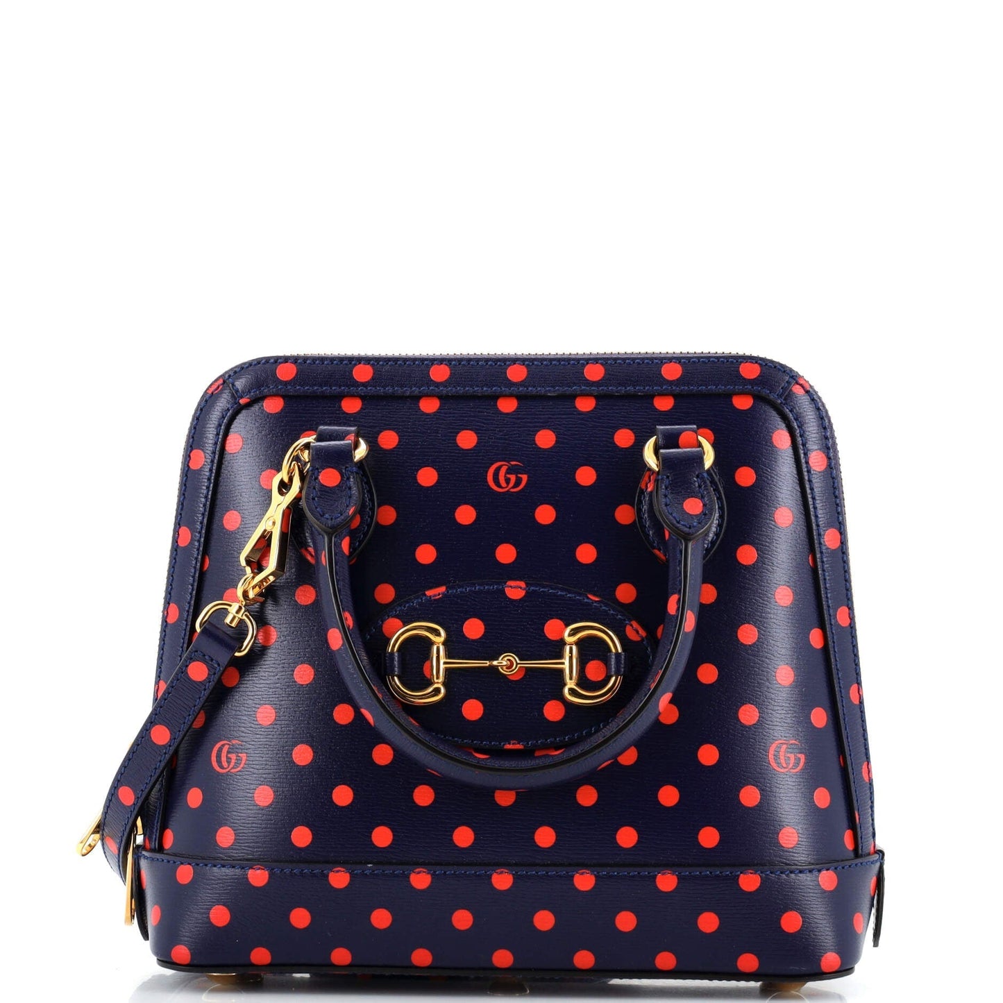 Luxury Gucci Trending 2025 Horsebit 1955 Top Handle Bag Printed Leather Small