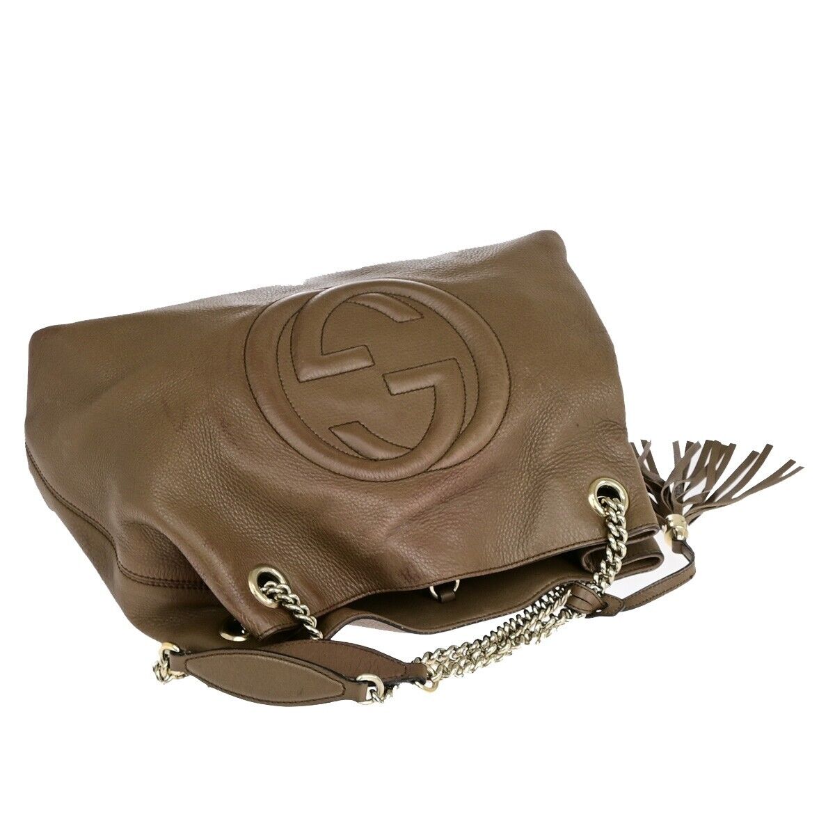 Luxury Gucci Trending 2025 Soho Leather Shoulder Bag ()