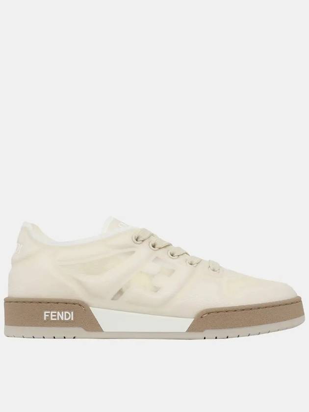 Luxury Fendi Match Mesh Low Top Sneakers White