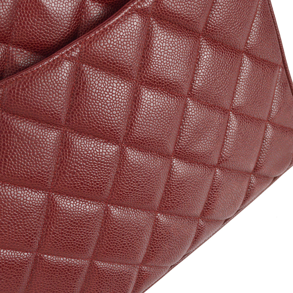 Luxury Chanel 1994-1996 Red Caviar Tote Handbag