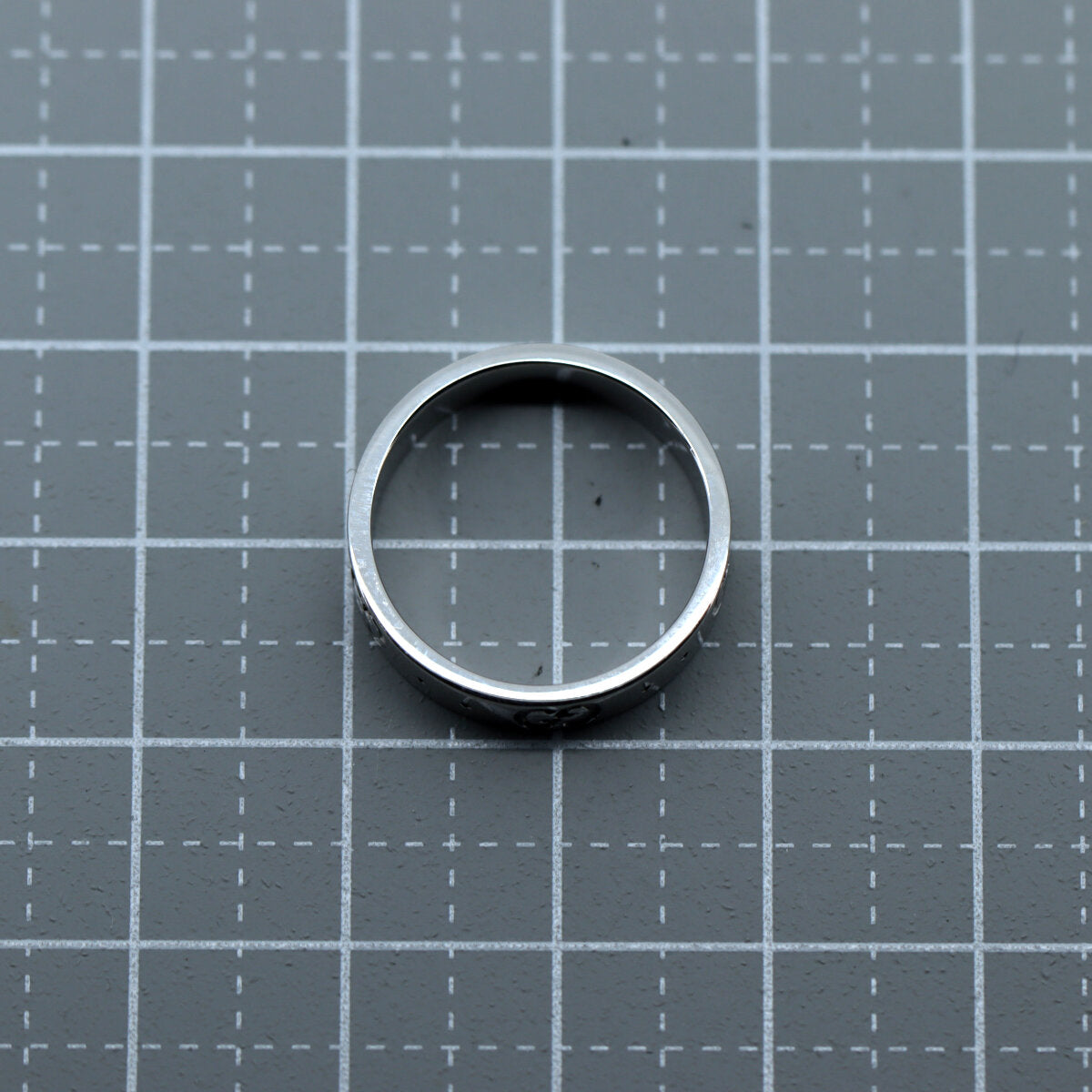 Luxury Gucci Trending 2025 Icon S Ring K18 White Gold Size 10